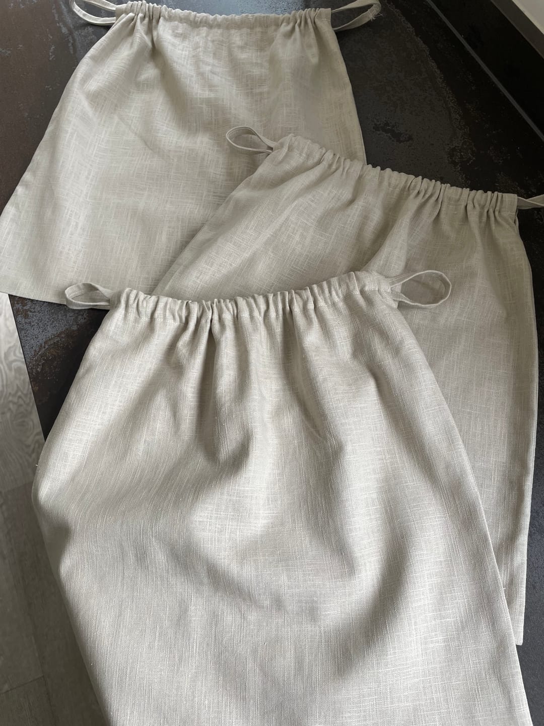 Customer photo review of Washed Linen Blend Fabric