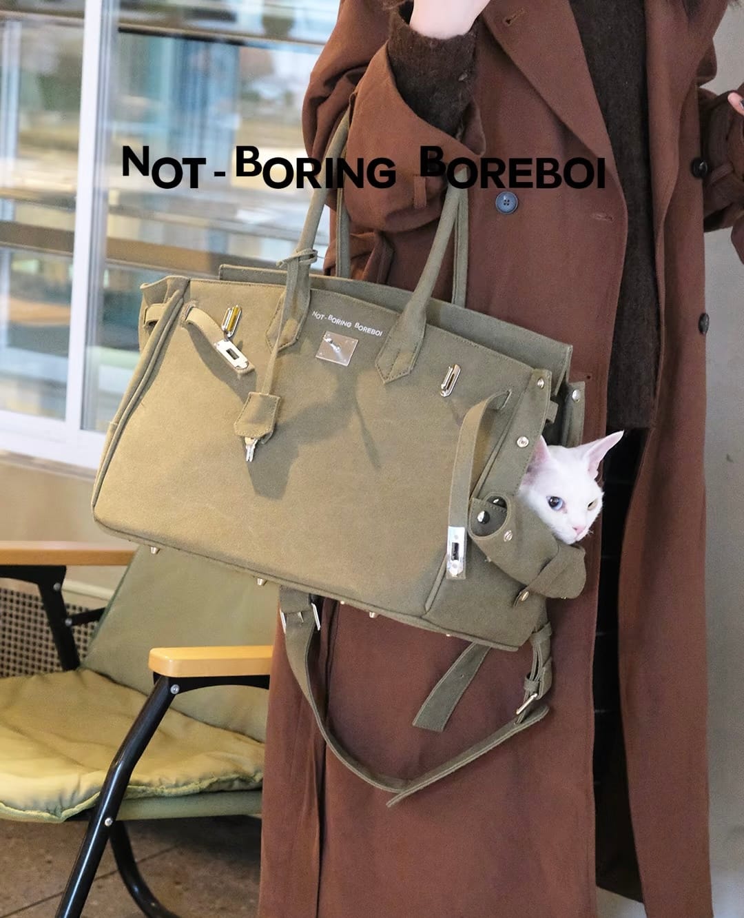 Customer photo review of The Barkin Pet Carrier