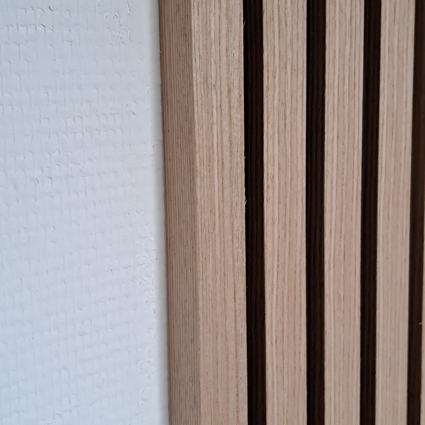 Customer photo review of Pièce de finition | Chêne Naturel | Panneau acoustique en bois