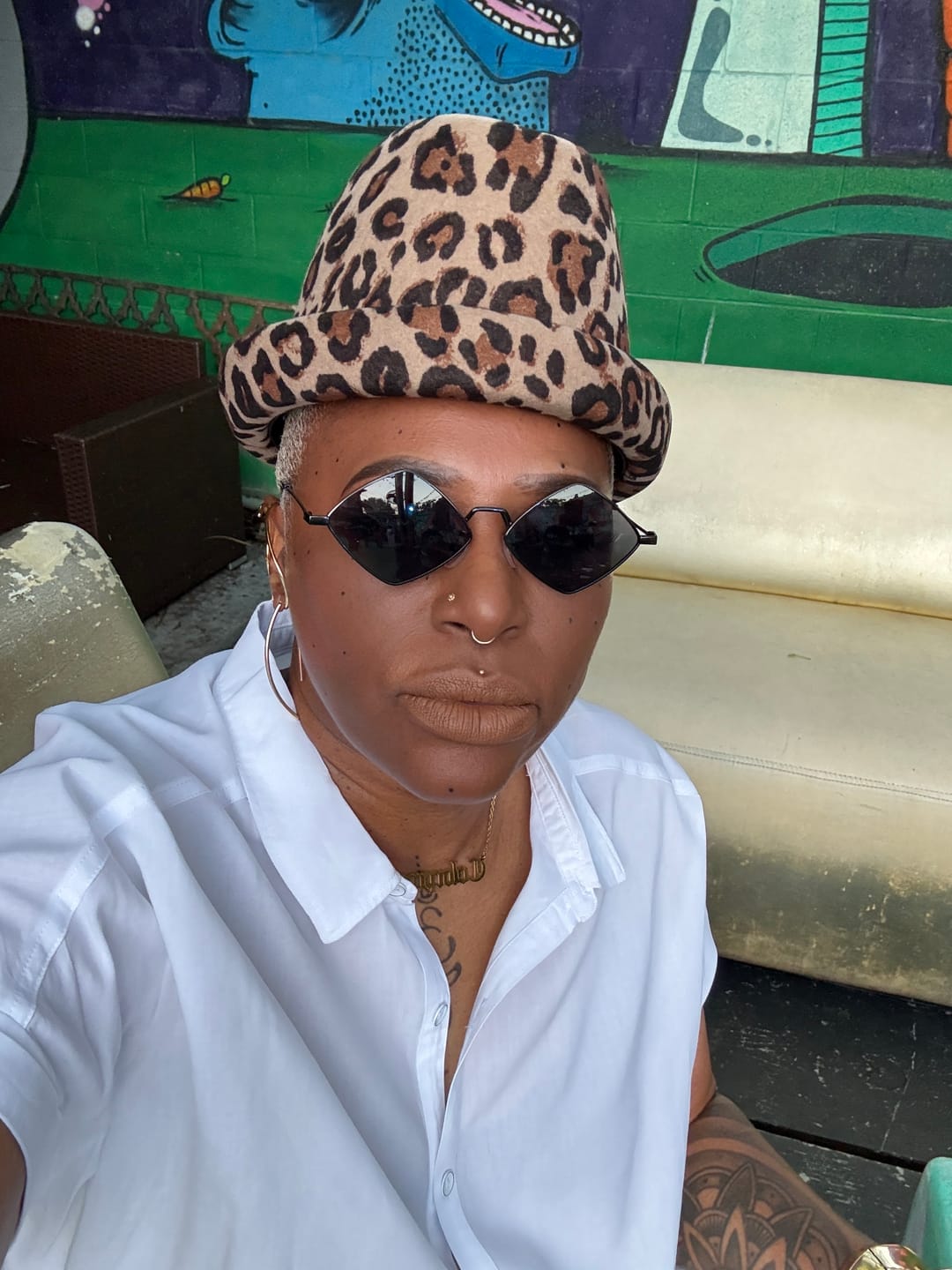Customer photo review of Russian Pillbox Hat - Hunter Green