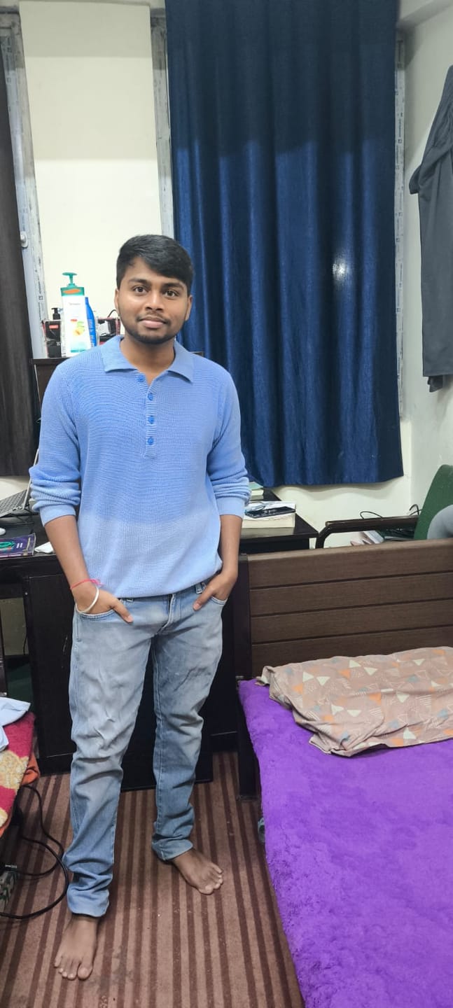 Customer photo review of Blue Ombre Cotton Sweatshirt