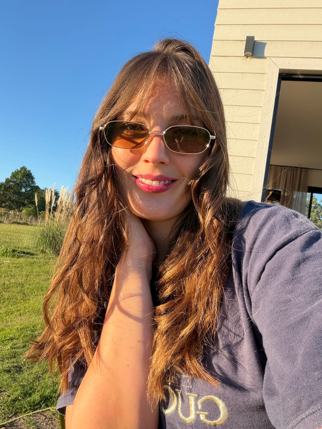 Customer photo review of Lentes de sol - Jane brown gold.
