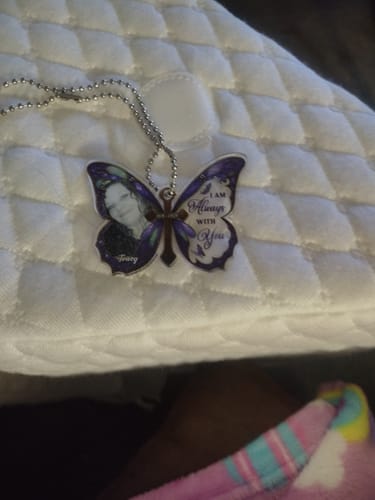 Customer photo review of I Am Always With You - Personalized Acrylic Car Hanger CO25