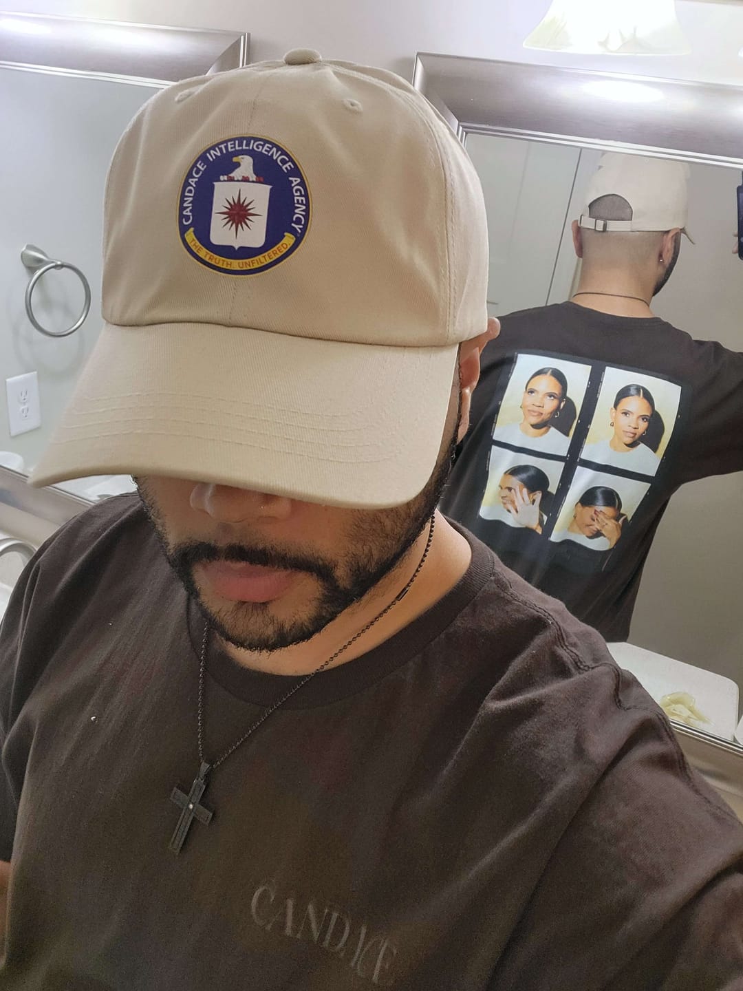 Customer photo review of Strike A Pose T-Shirt