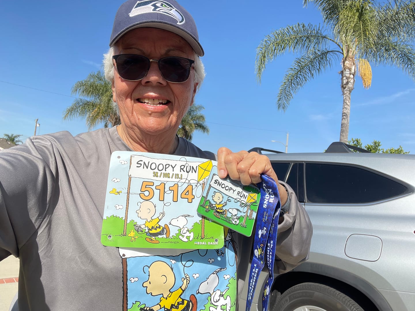 Customer photo review of Snoopy Run 5K/10K/13.1 🏃