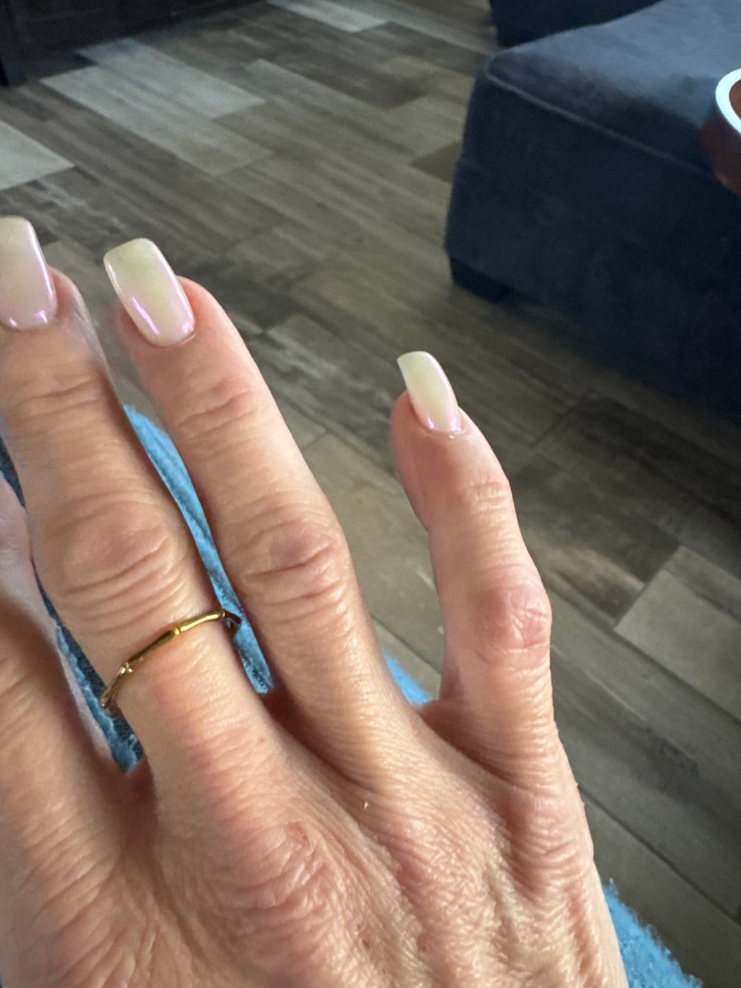 Customer photo review of Bamboo Stacker Ring