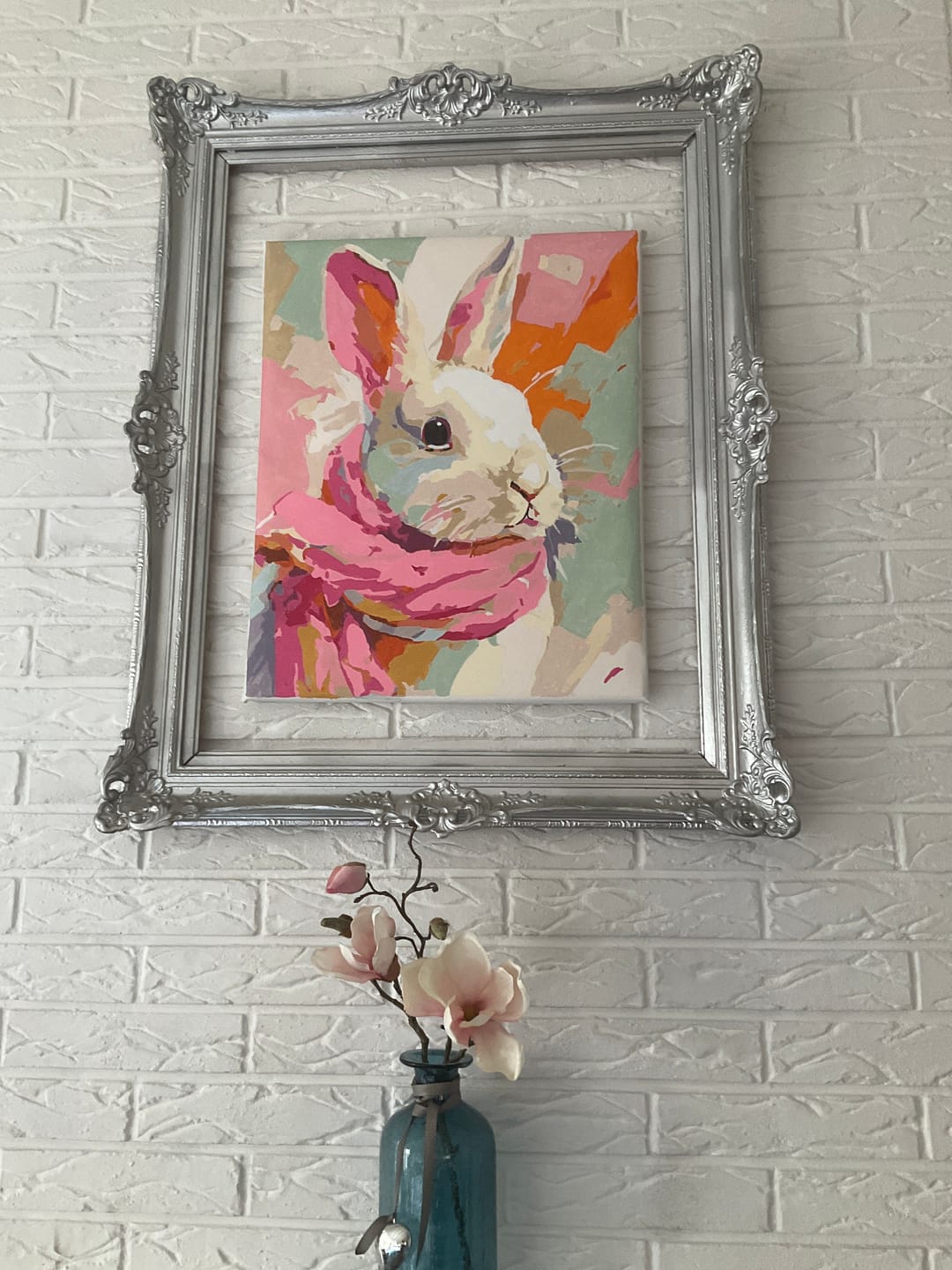 Customer photo review of Malen nach Zahlen - Pastellhase