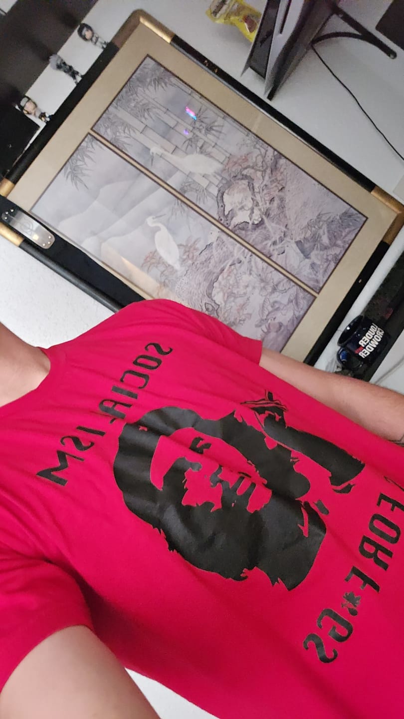 Customer photo review of Socialism is ... T-Shirt