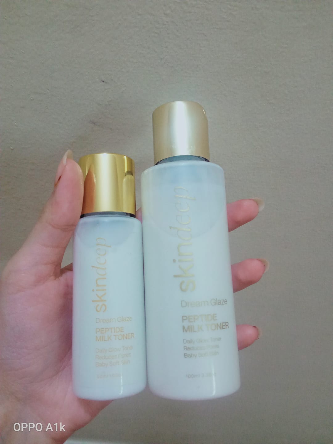 Customer photo review of DREAM GLAZE - Peptide Milk Toner
