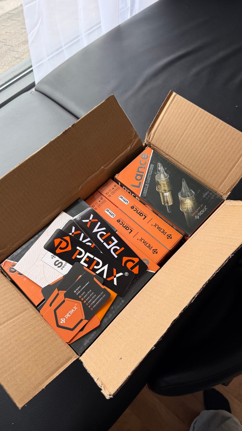 Customer photo review of PEPAX Lance Tattoo Cartridge Needles Round Liner (20pcs per box)