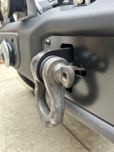 Customer photo review of Jeep Wrangler JK/JL/JT Front Shackle Tab Kit (Rated 10,000-lbs Tensial Strength Tow Point)