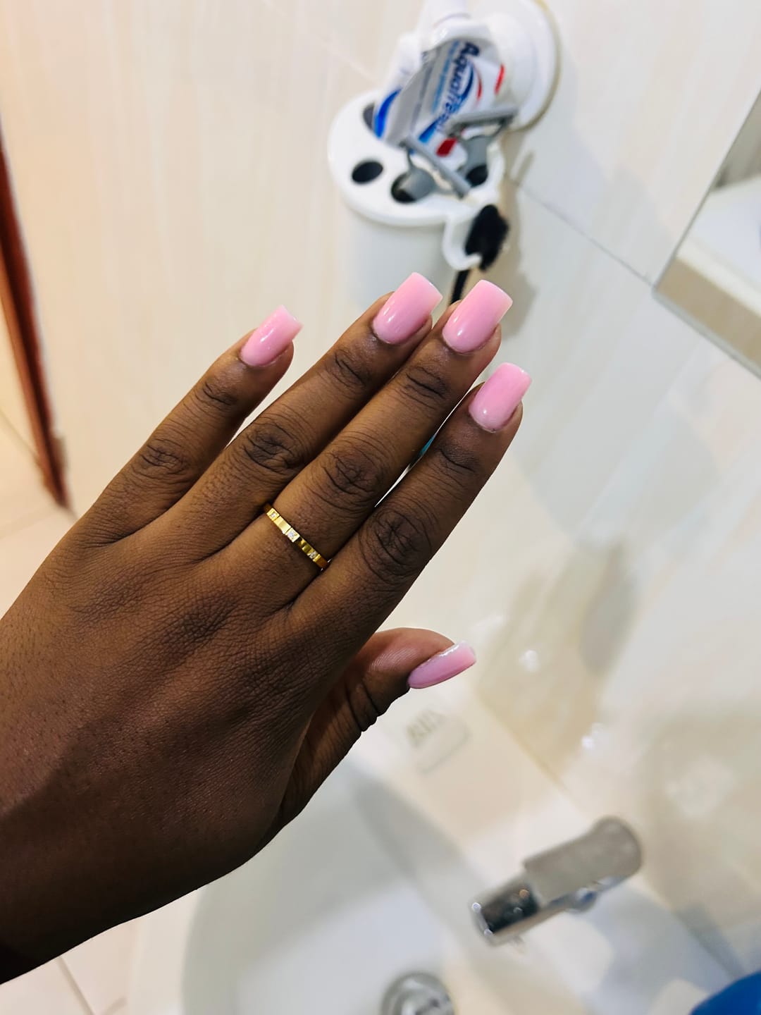 Customer photo review of DONNATELLA | Tarnish Free | Thin Encrusted Designer-Inspired | Gold/Silver/Rose Gold Ring (1 piece)