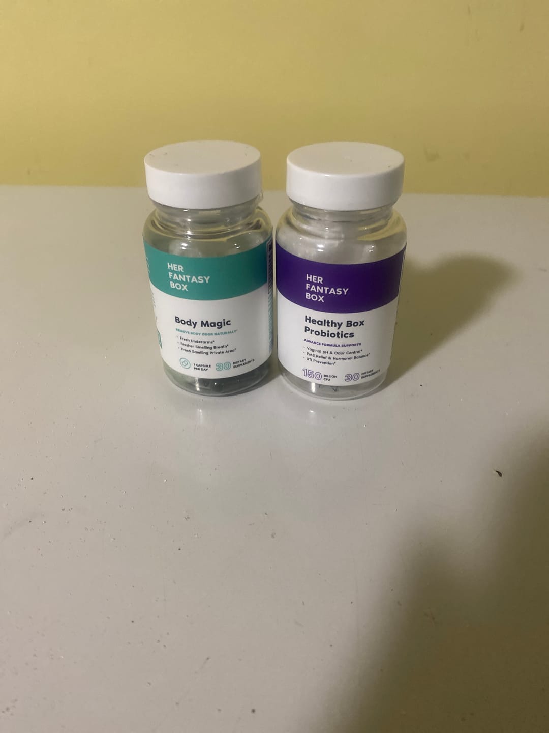 Customer photo review of Healthy Box Probiotics for pH, Odor, Pms Relief & Uti Prevention