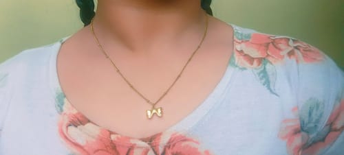 Customer photo review of Bow Pendant Necklace