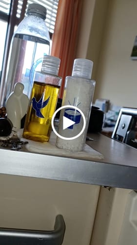 Customer video review of Blessed By Pope Leo XIV - Holy Salt * Home Blessing