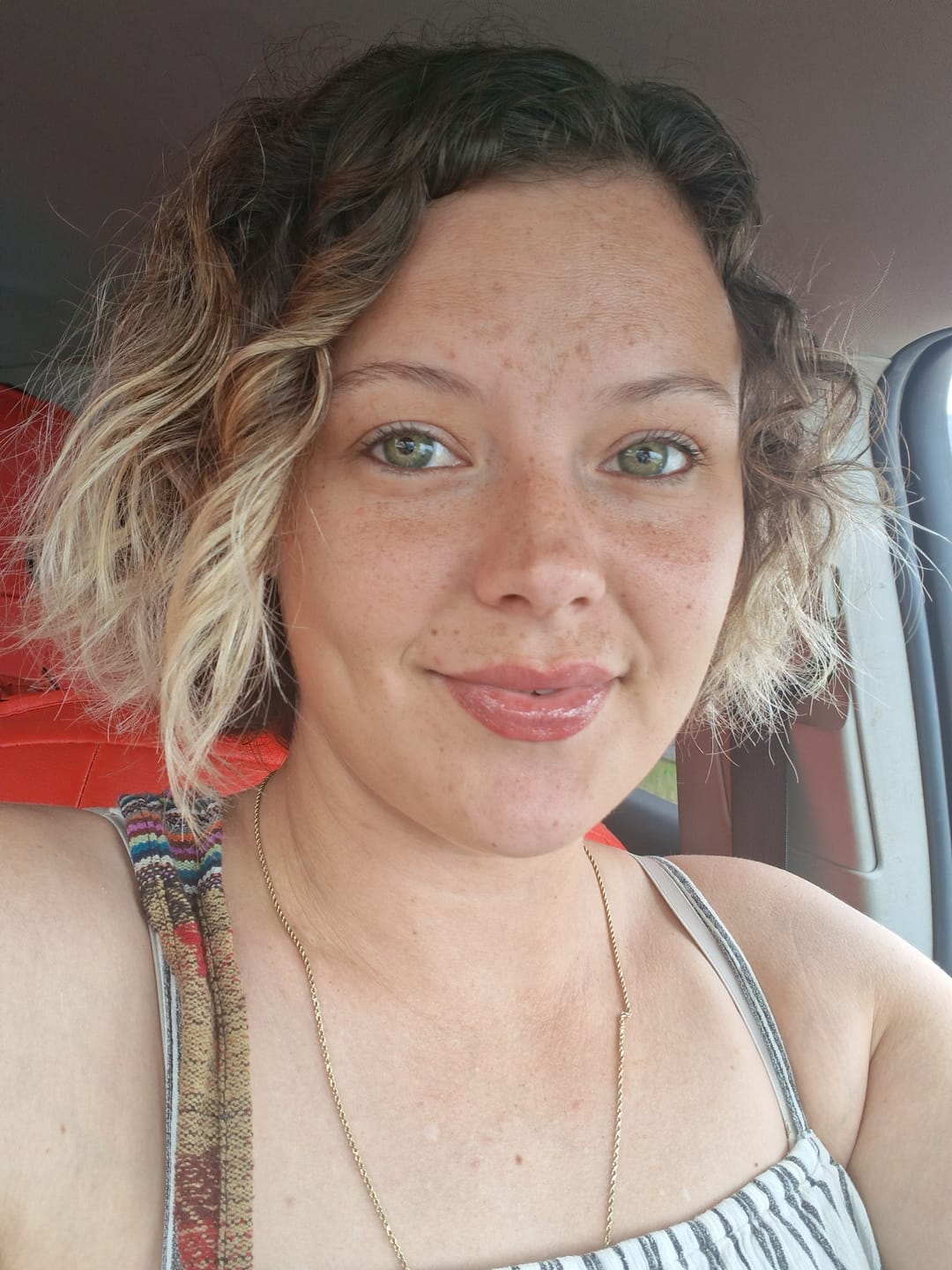 Customer photo review of Wildcat Green Prescription Colored Contact Lenses