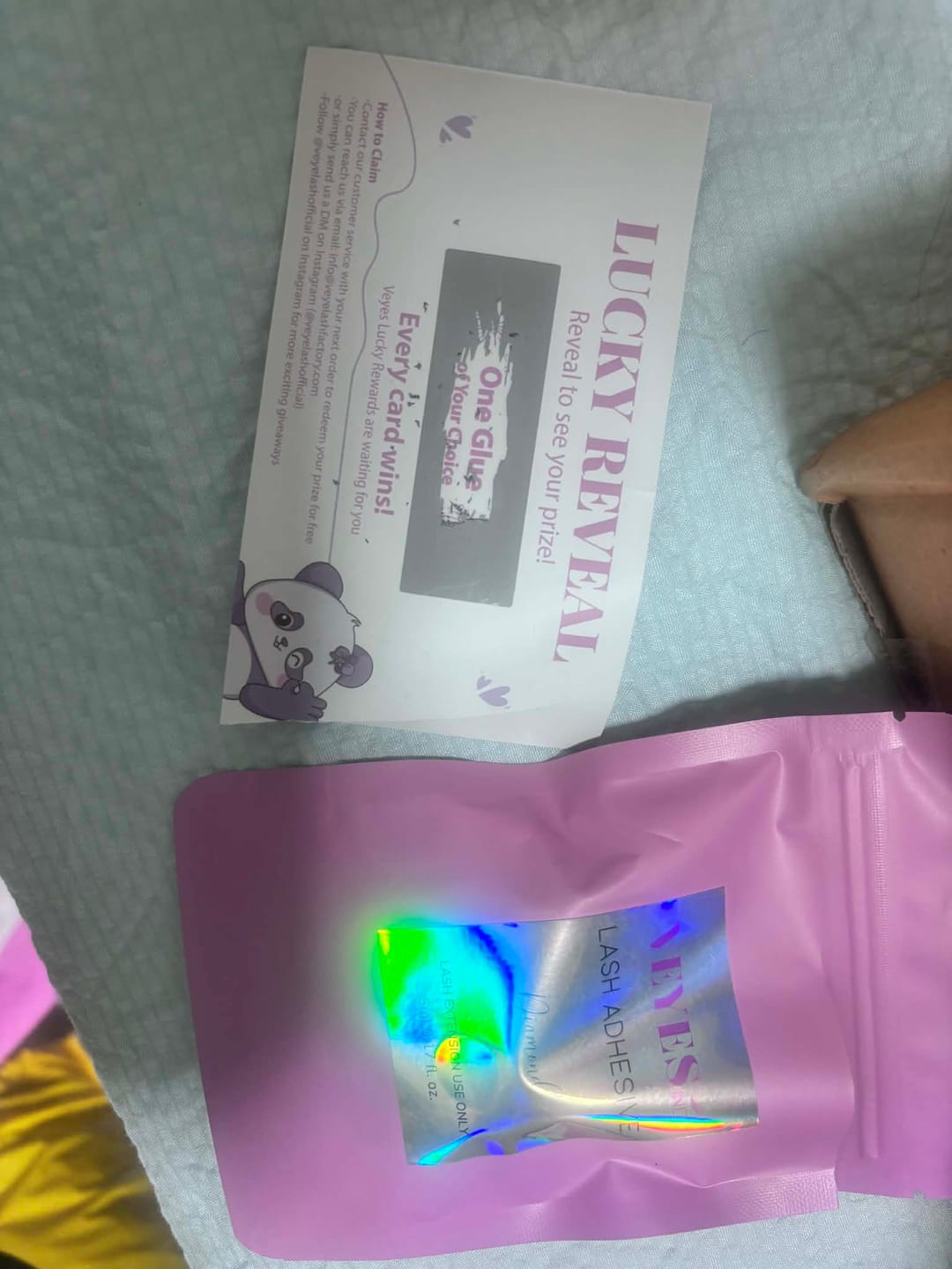Customer photo review of S+ Lash Extension Adhesive