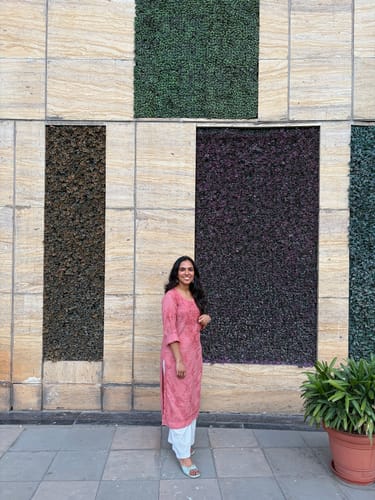Customer photo review of Nazakat Rose Brown Cotton Kurta