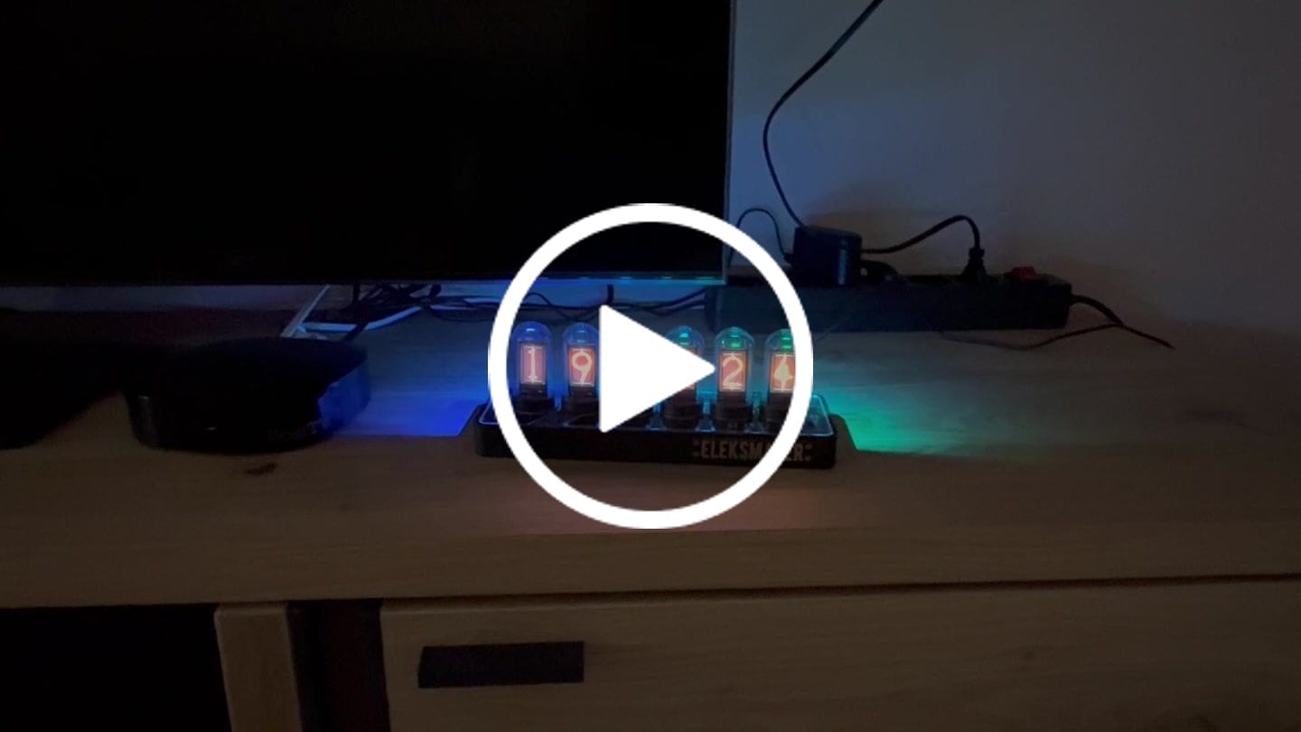 Customer video review of EleksTube IPS Pro GEN3 Limited Edition 6-Bit Digital Clock