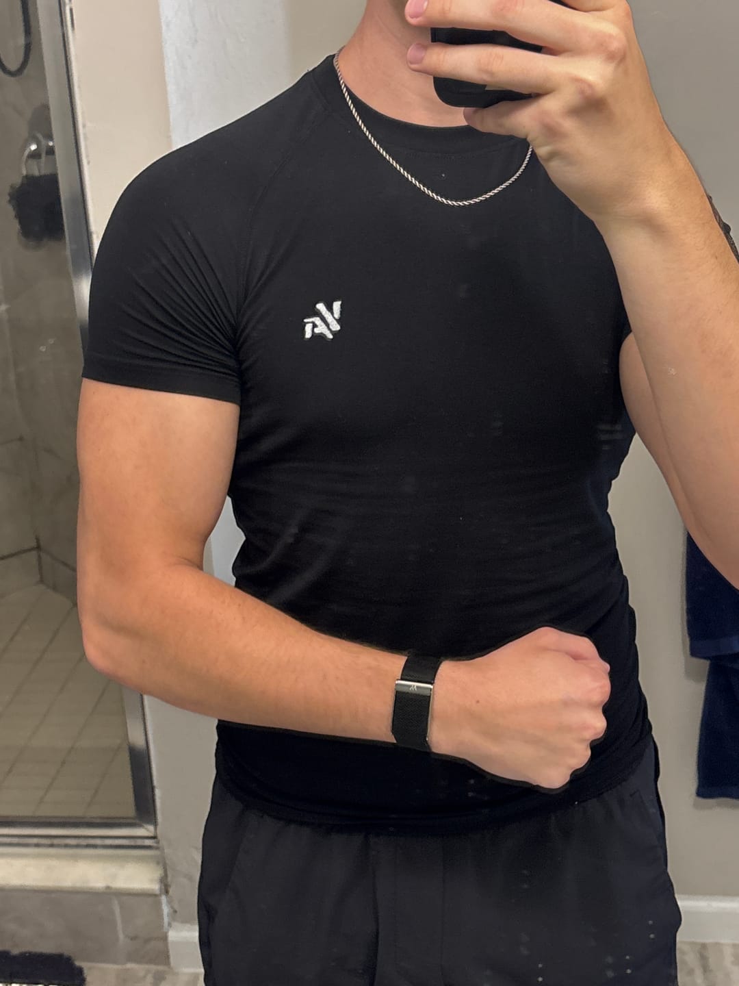 Customer photo review of 4016 - Natural Cotton Compression Tees