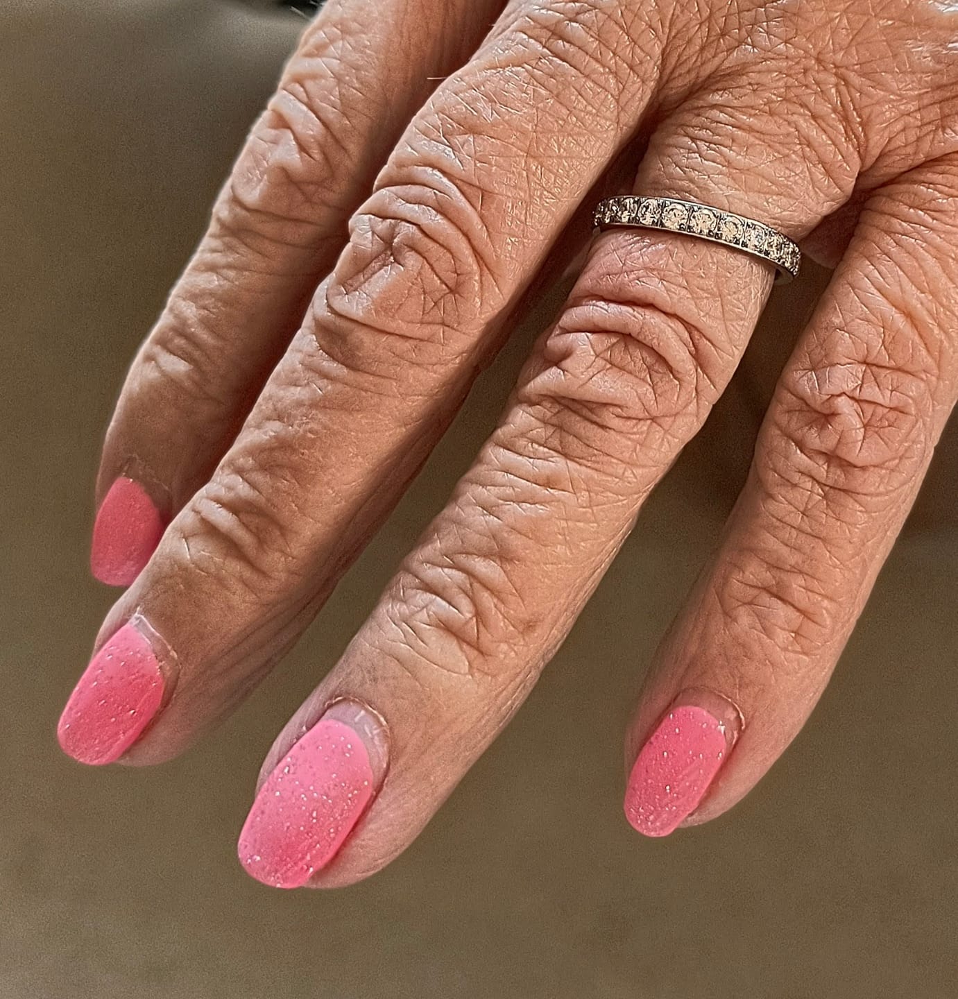 Customer photo review of White Gold 3mm Full Glitz Ring