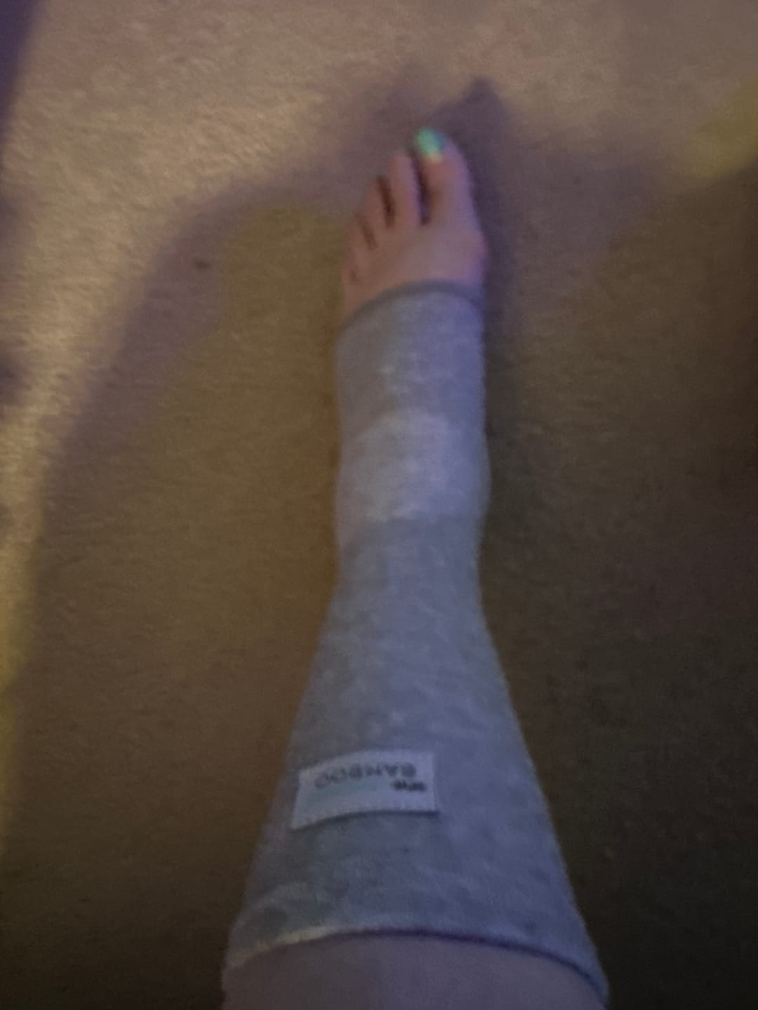 Customer photo review of Premium Anti-Fatigue Bamboo Footsleeves
