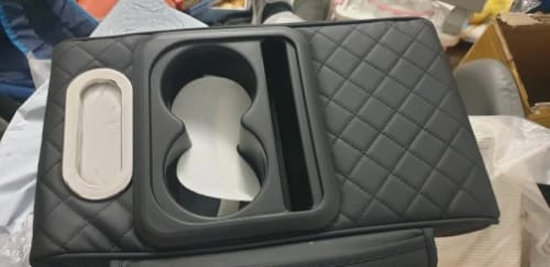 Customer photo review of Multifunctional PU Leather Car Armrest Box Mat