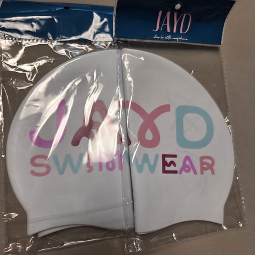 Customer photo review of JAYD Swim Cap - Squiggly