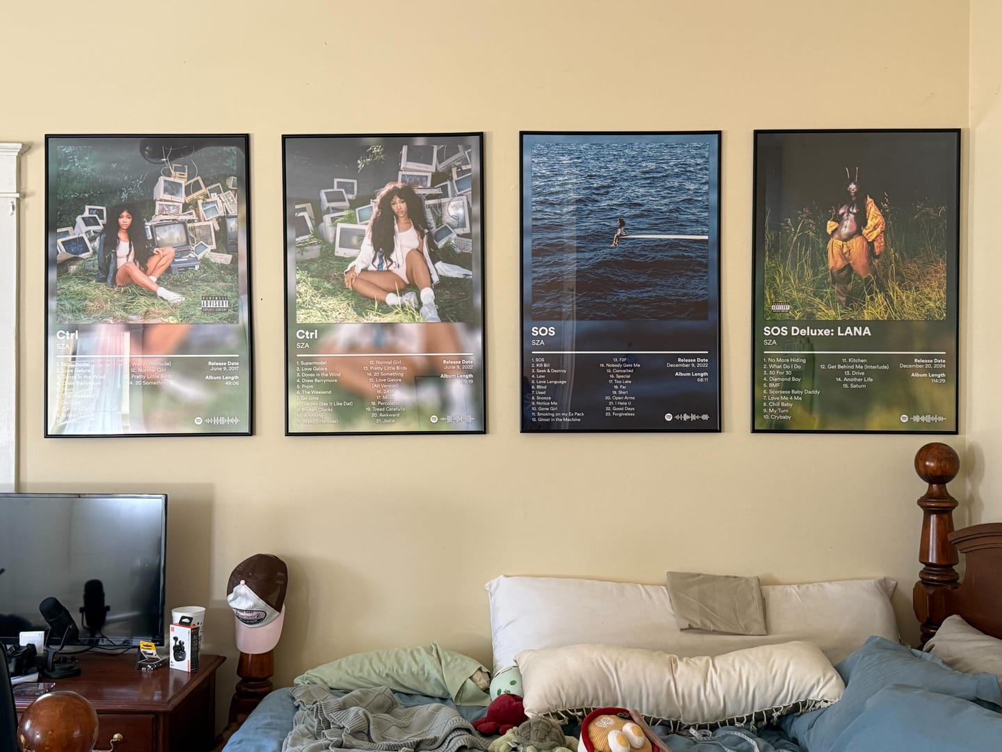 Customer photo review of SZA Album Posters