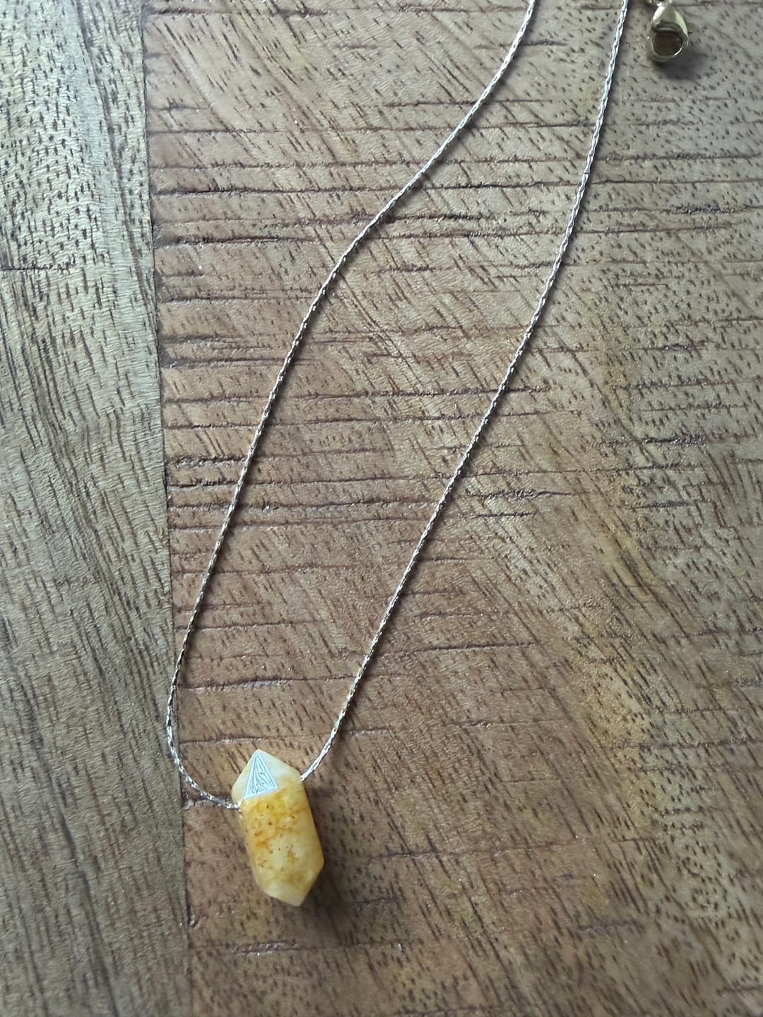 Customer photo review of Citrin Halskette - Hexagon Anhänger