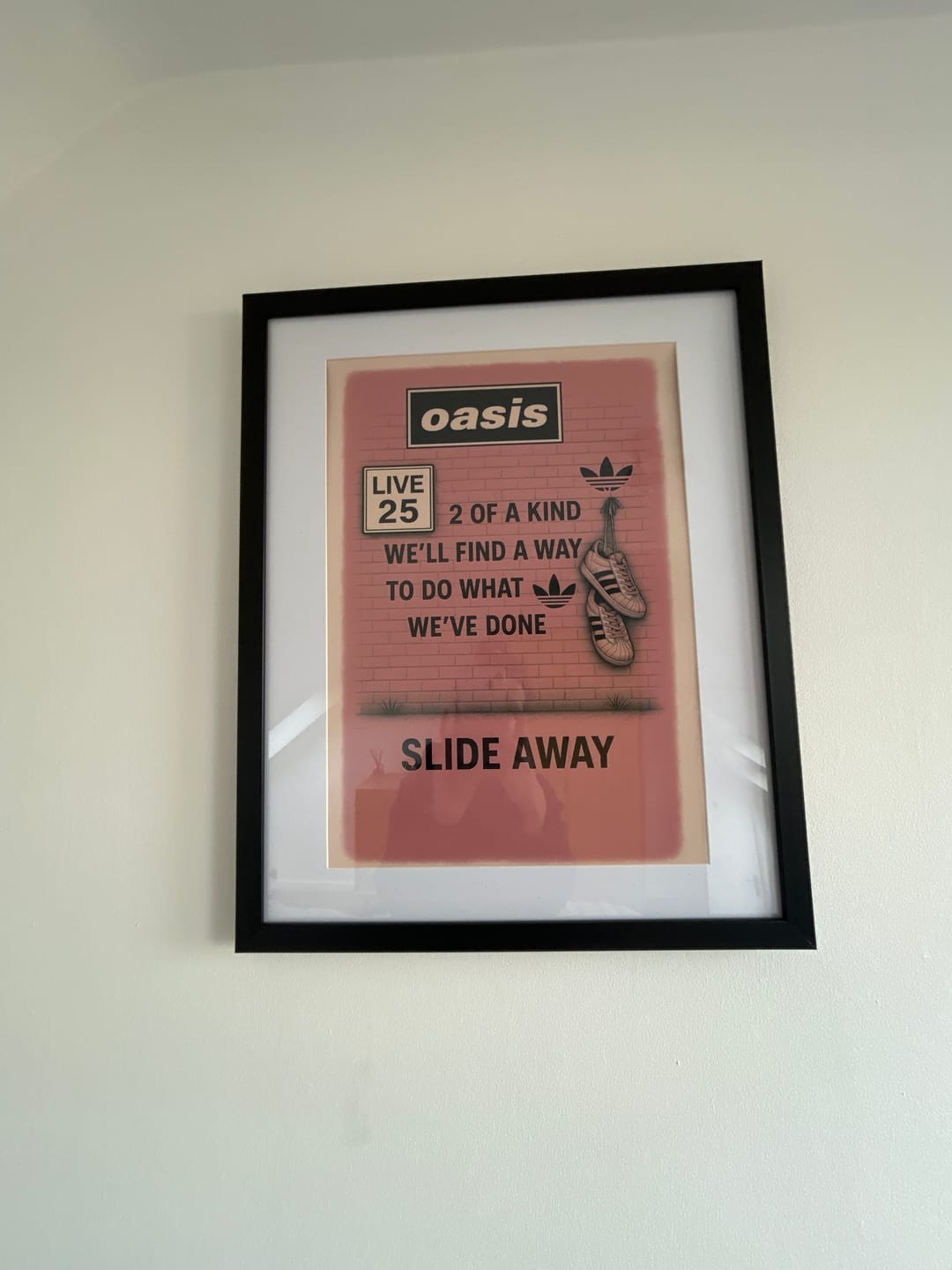 Customer photo review of Slide Away (2 of a kind) - Oasis Inspired Graffiti Poster