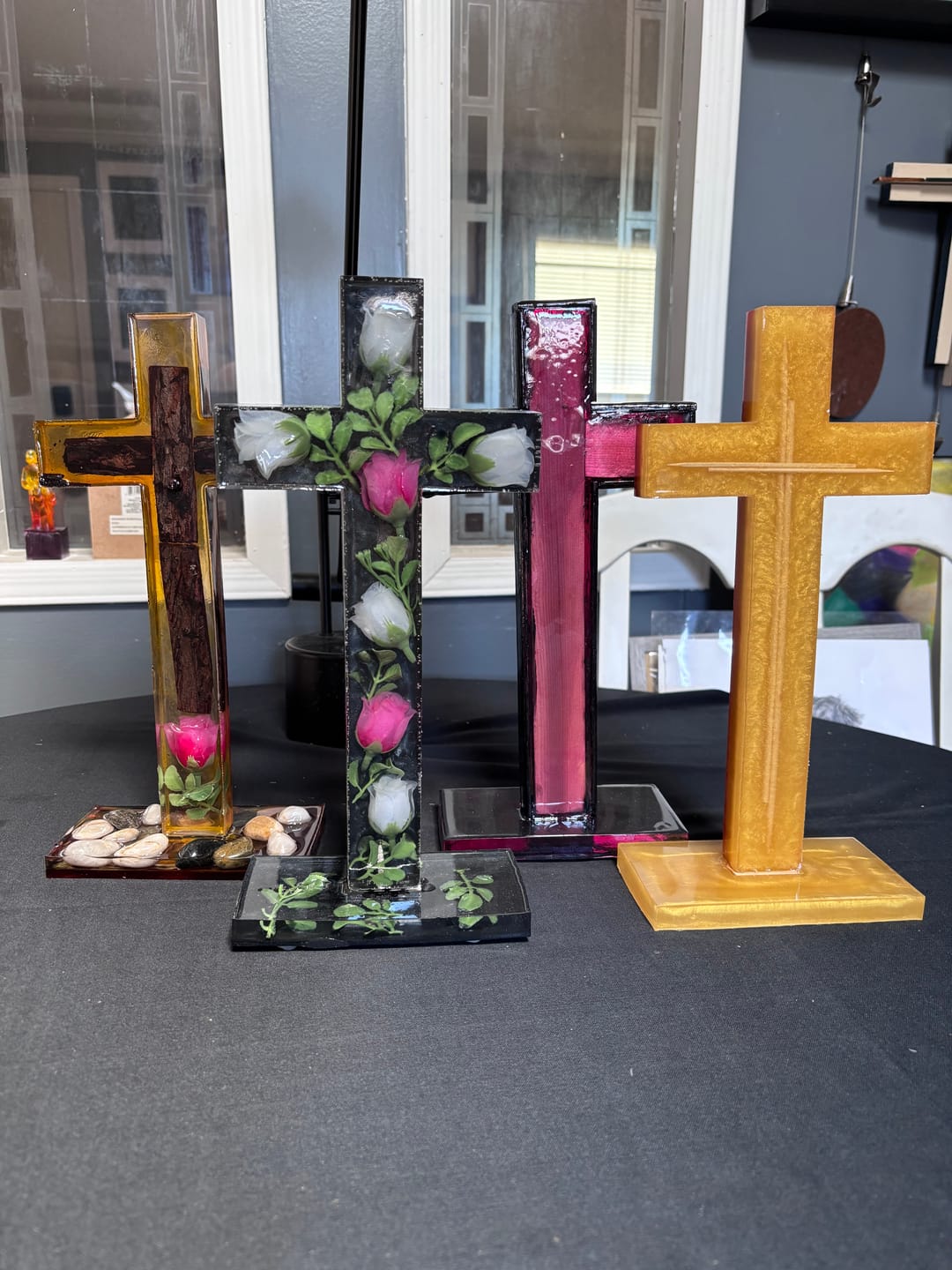 Customer photo review of 12x6x1" Cross Silicone Mold For Epoxy Resin - Medium Cross Mold