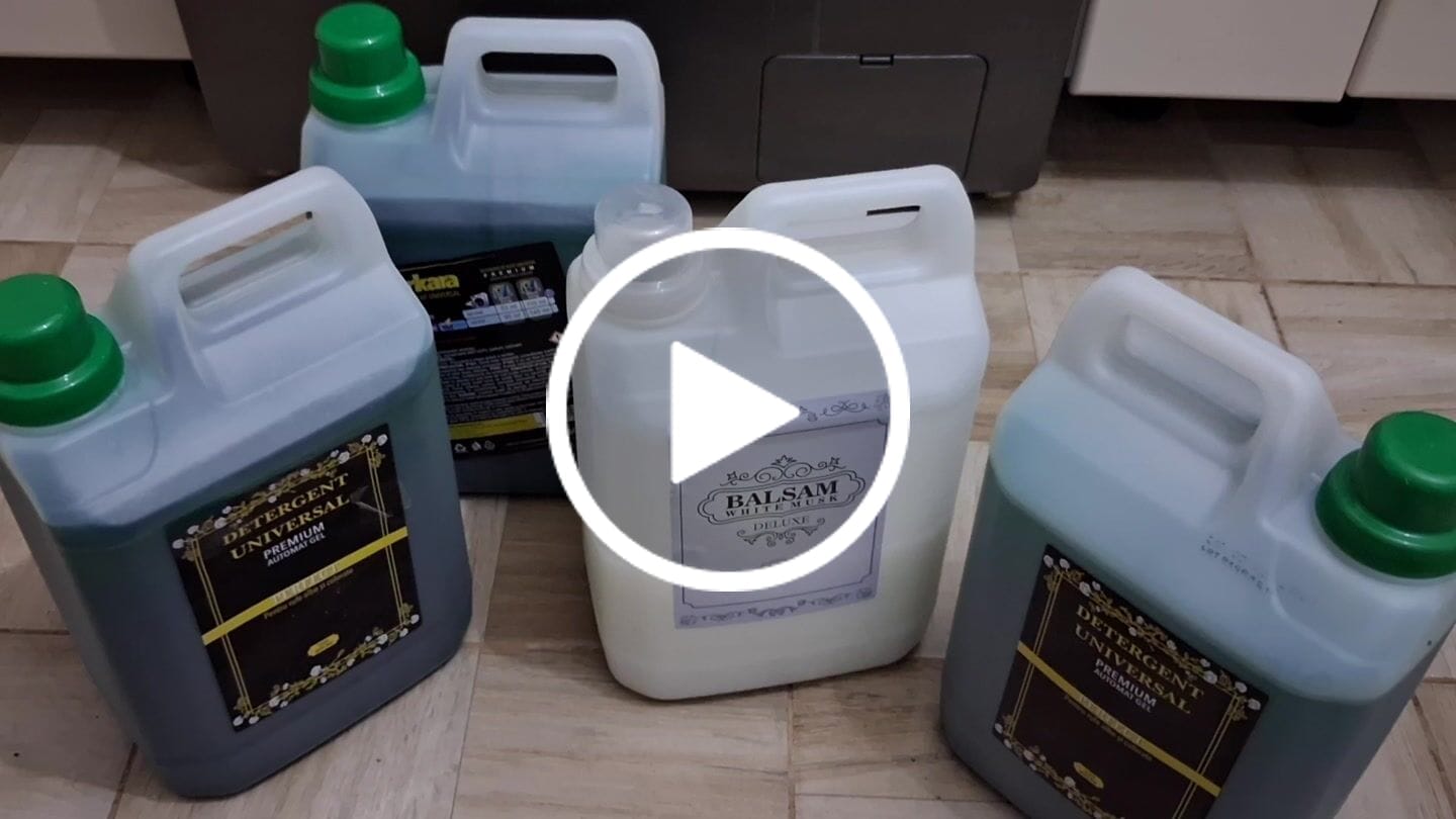 Customer video review of Pachet 3x Detergent Universal Automat Gel 15L + 1x Balsam de rufe Chanela 5L