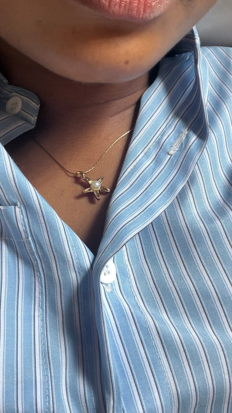 Customer photo review of InterLock Gold Chain Necklace