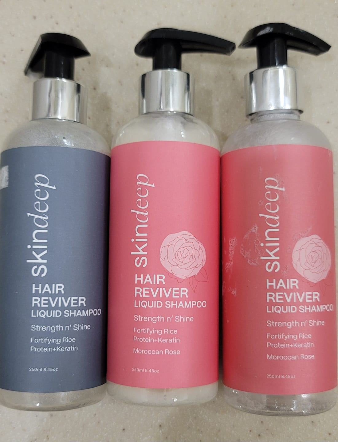 Customer photo review of HAIR REVIVER - Rice Protein Liquid Shampoo