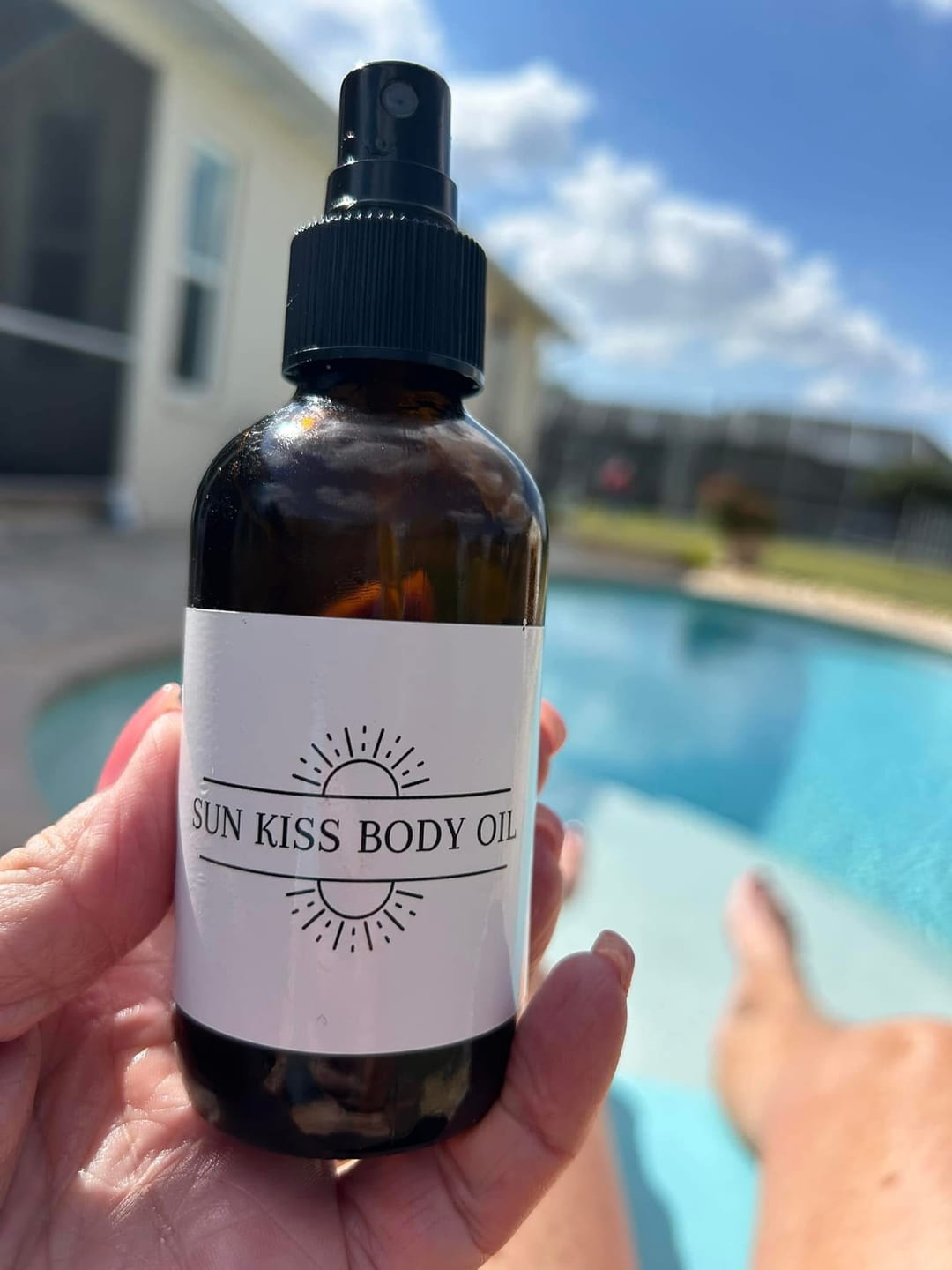 Customer photo review of Sun Kiss Body Oil