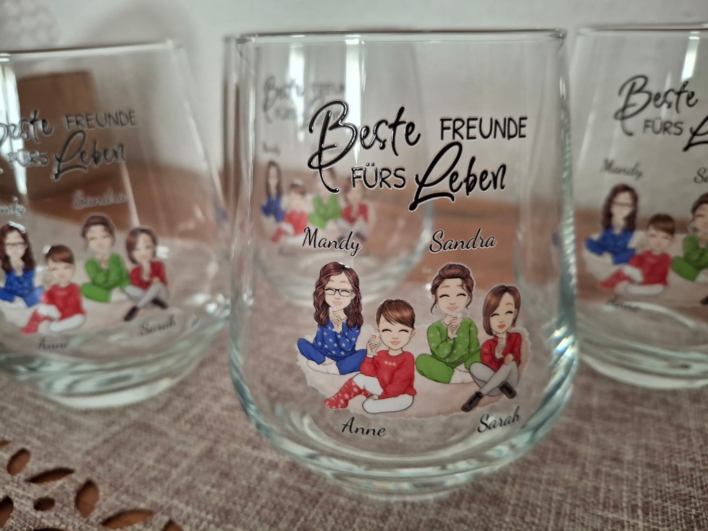 Customer photo review of Herzensmenschen - Personalisierter Glasbecher