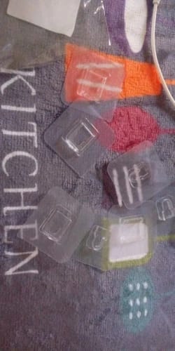Customer photo review of Transparent Double-sided Adhesive Wall Hooks