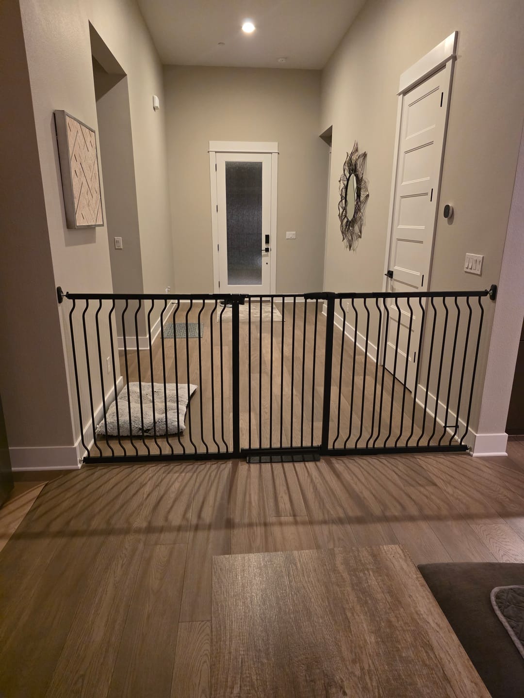 Customer photo review of FairyBaby 40" Extra Tall Auto Close Big Dog Gate