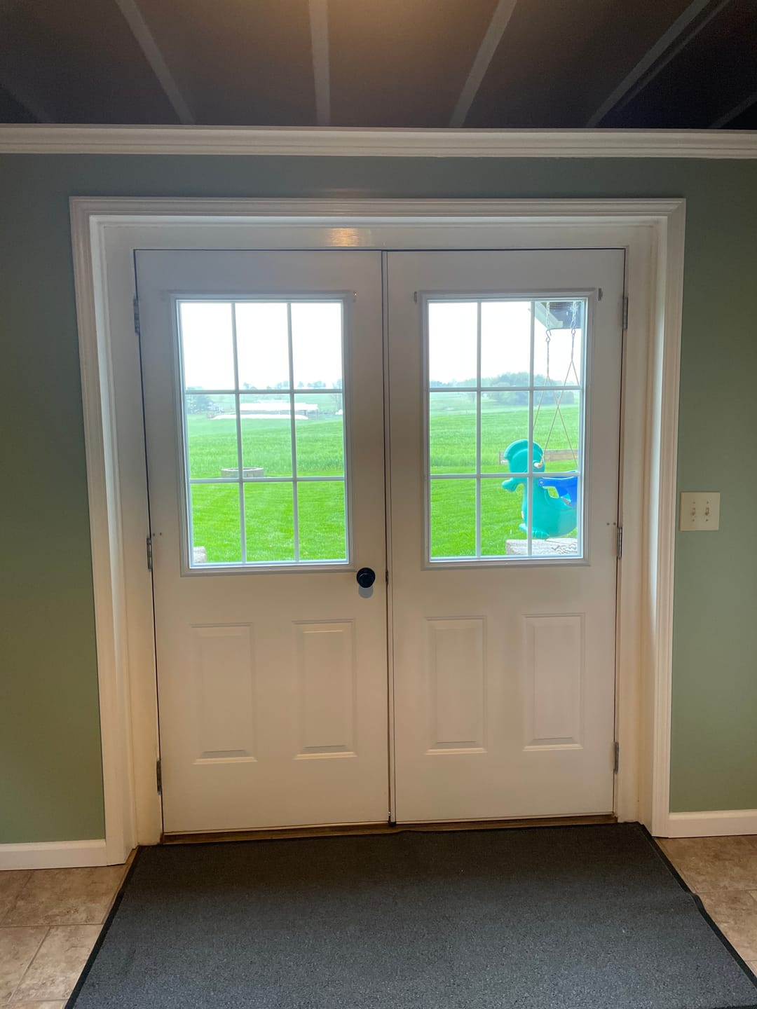 Customer photo review of Grills Between Glass 9 Lite Glass and Frame Kit (Half Lite)