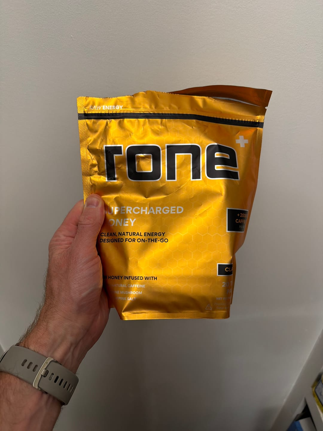 Customer photo review of 100mg Caffeine - Classic - SuperCharged Honey (20-Pack)