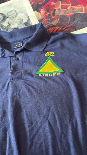 Customer photo review of 42 Fld Sqn Embroidered Polo Shirt