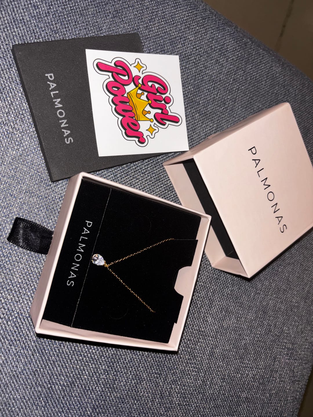 Customer photo review of Dewdrop Solitaire Necklace