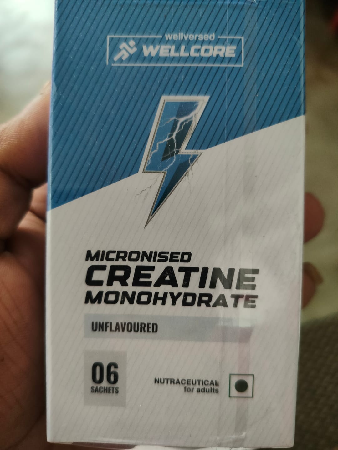 Customer photo review of Wellcore - Pure Micronised Creatine Monohydrate | Unflavoured (6 Sachets)