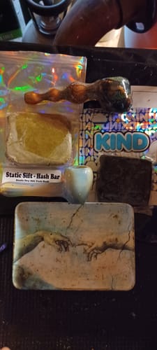Customer photo review of Static Sift - THCa Hash Bar - 100g