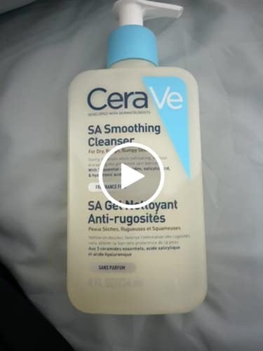 Customer video review of CeraVe SA Smoothing Cleanser – Salicylic Acid Exfoliant for Bumpy Skin