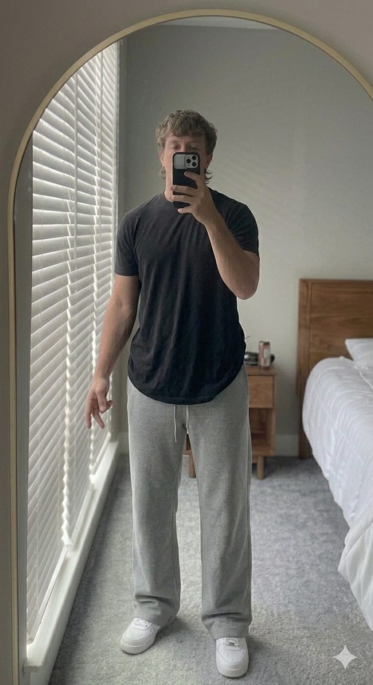 Customer photo review of Heavyweight Washed Hoodie/Jogger Set