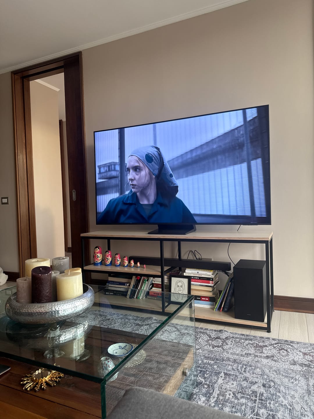 Customer photo review of Rack TV MIMA — Kallfu.cl