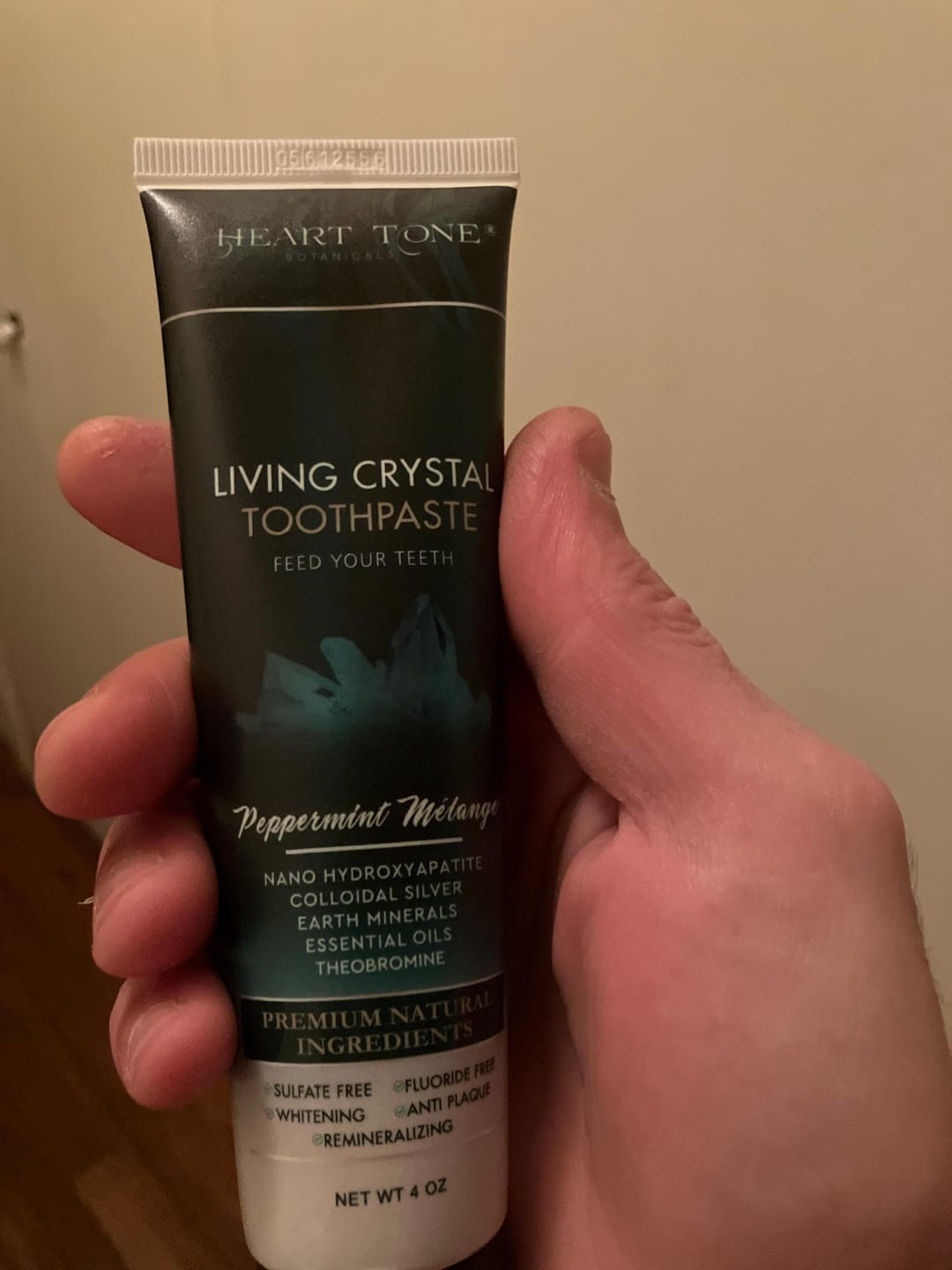 Customer photo review of Living Crystal Toothpaste