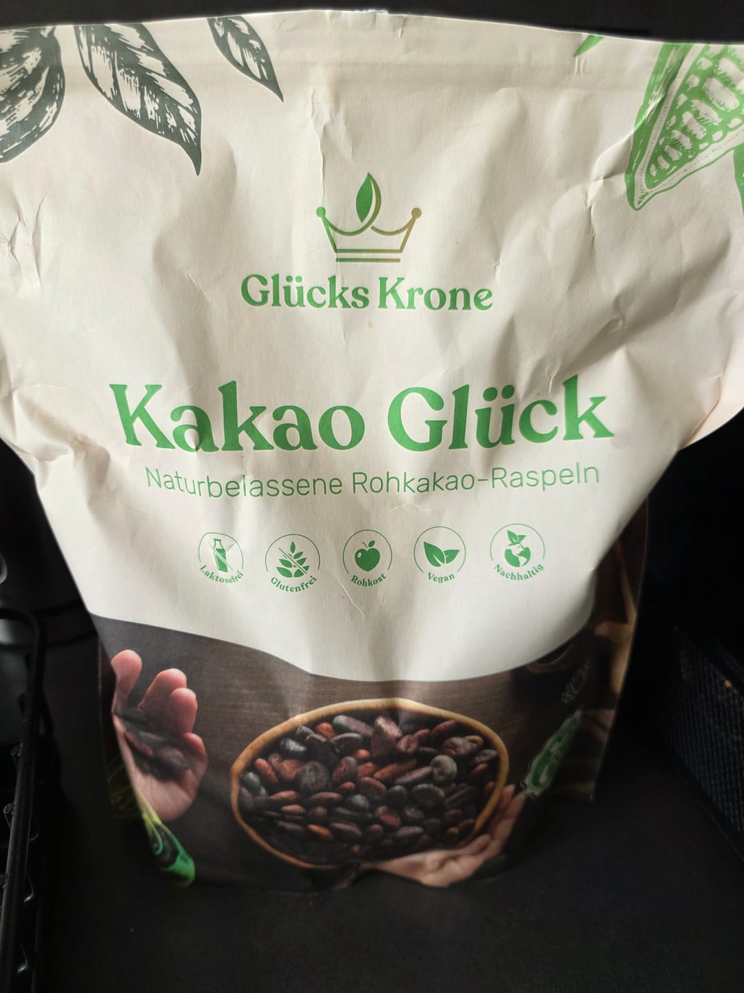Customer photo review of Bio Kakao Glück 1 kg (100% Bio Roh Kakao)